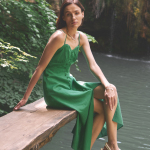 Sundress midi green by Gia Stimma