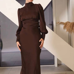 Choco dress with open back 487_choco