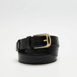 Black women's eco-leather belt