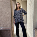 Blouse chiffon black Petro Soroka