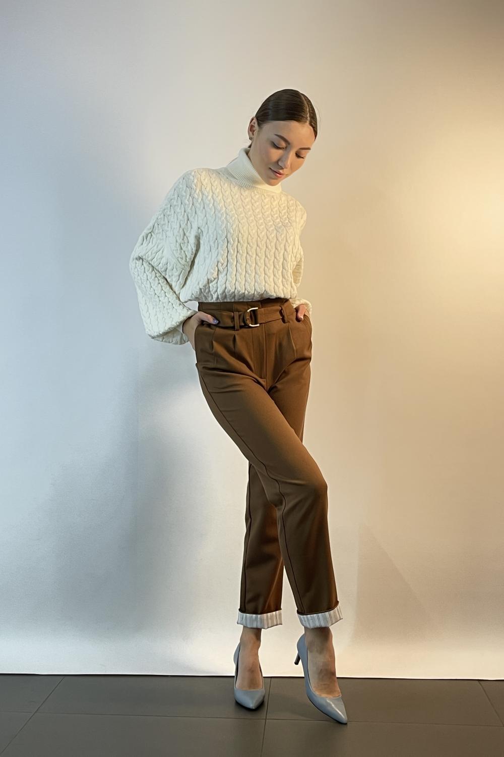 Брюки в поясом Almae 21АН018