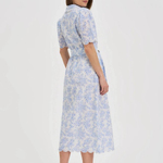 Midi dress in calfskin