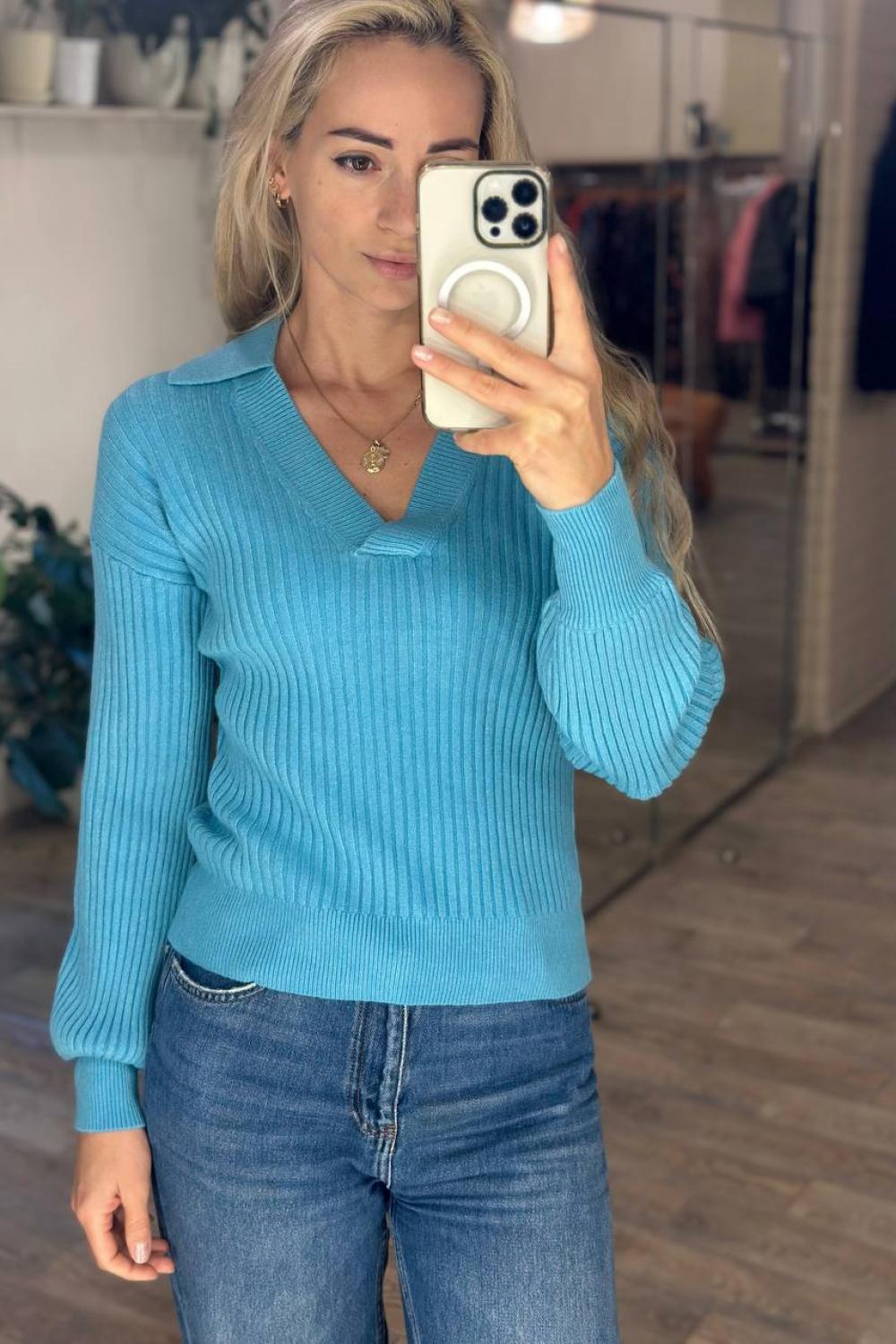 Blue jumper FW22-177-K-Realiz