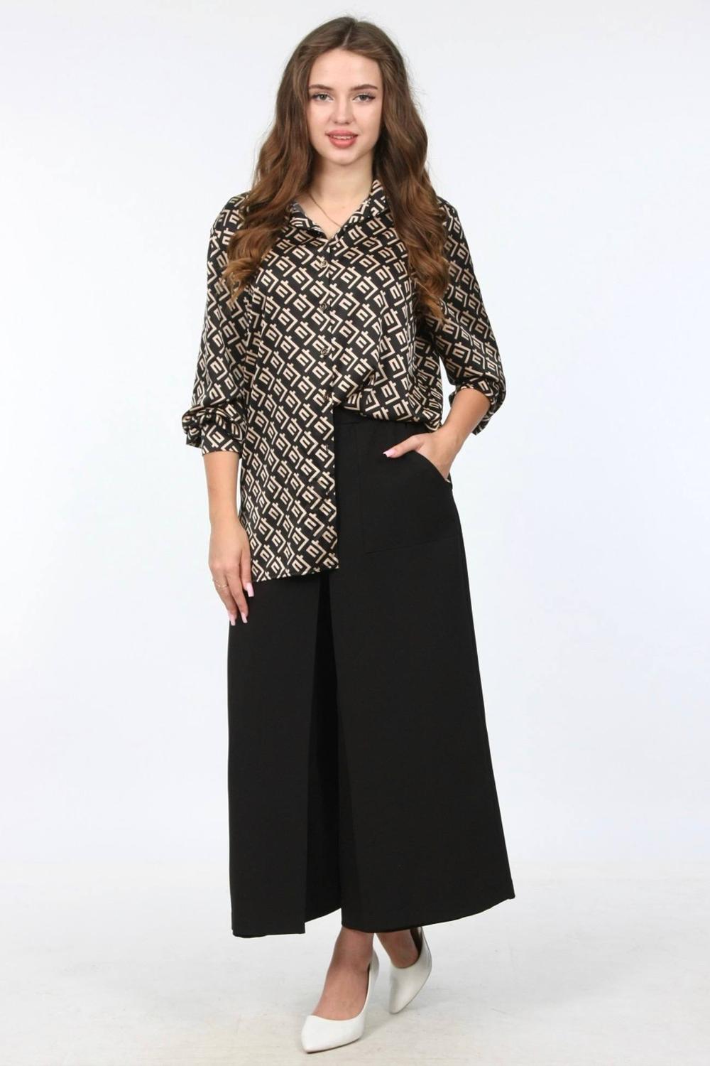 Wide-leg skirt trousers