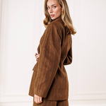 Suit with jacket and wool skirt 562_choco