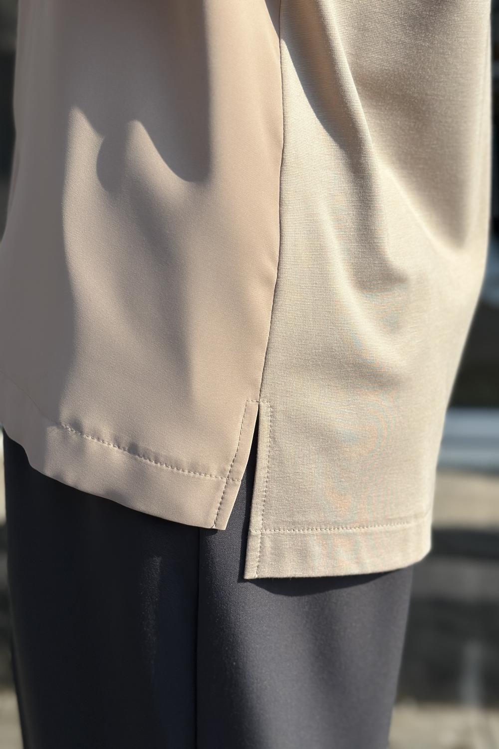 Blouse beige combined Petro Soroka