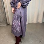 Embroidered lavender breather dress