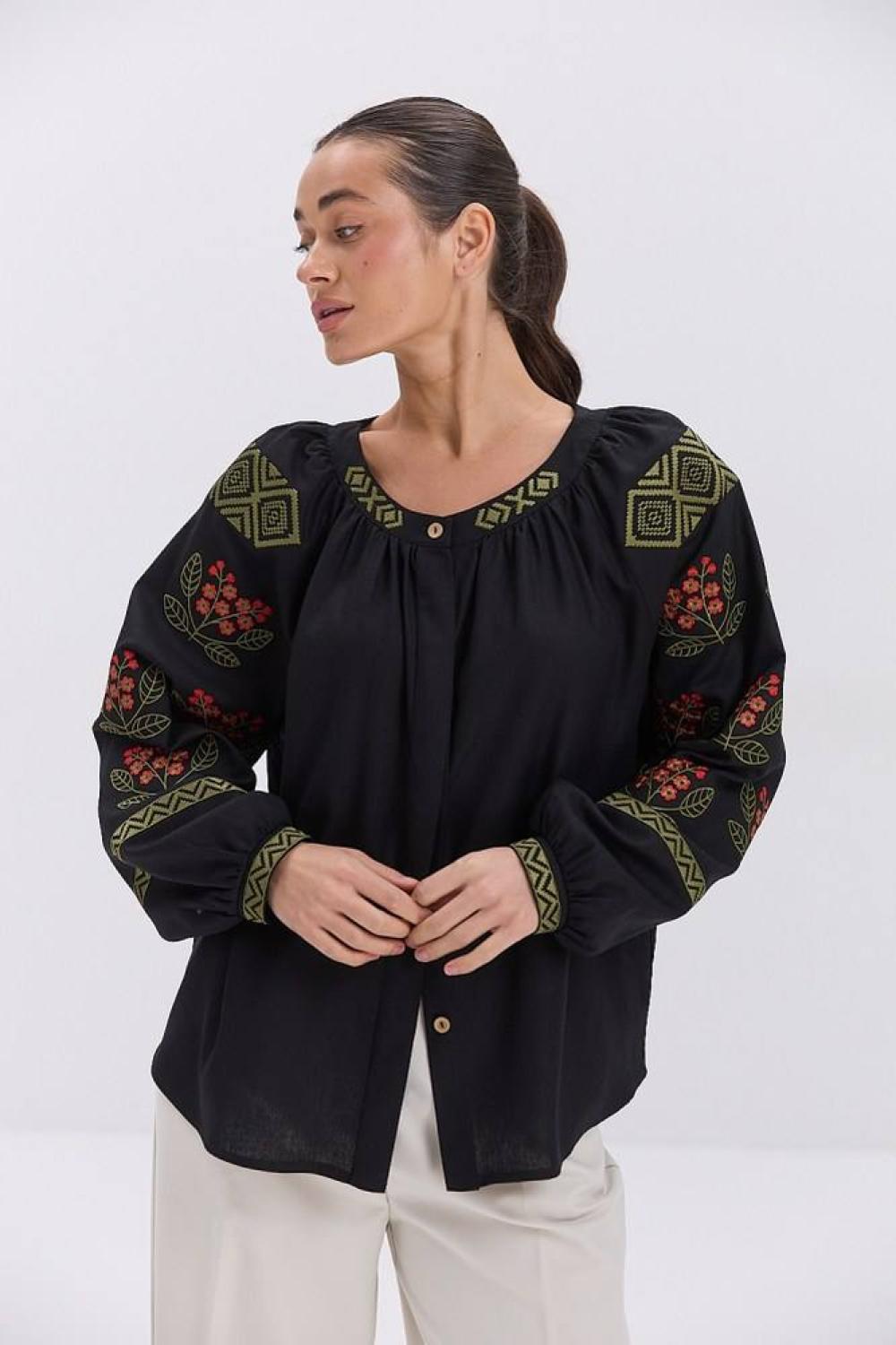 Black embroidery