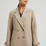 A beige coat