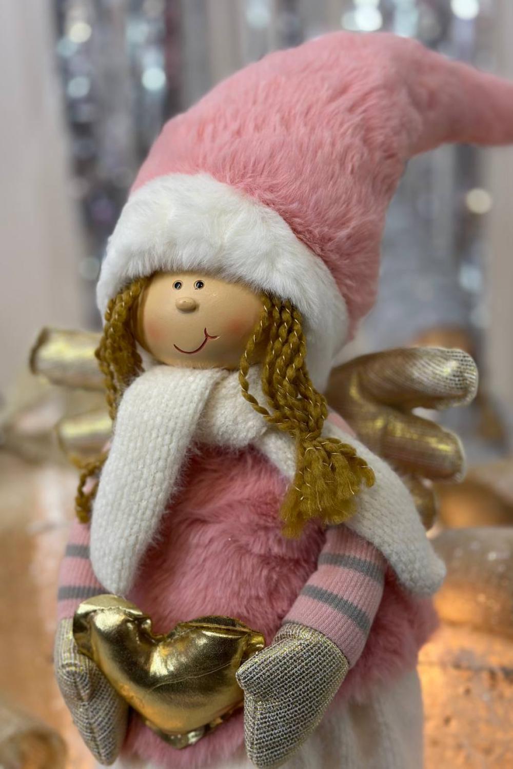 Soft Christmas toy/ Girl with a heart of gold