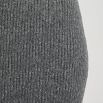 Grey knitted skirt