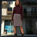 Grey pencil skirt, classic Z-SC-4802-L-realiz