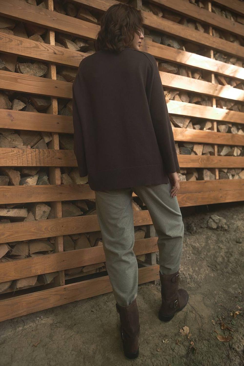 A loose-fitting jumper