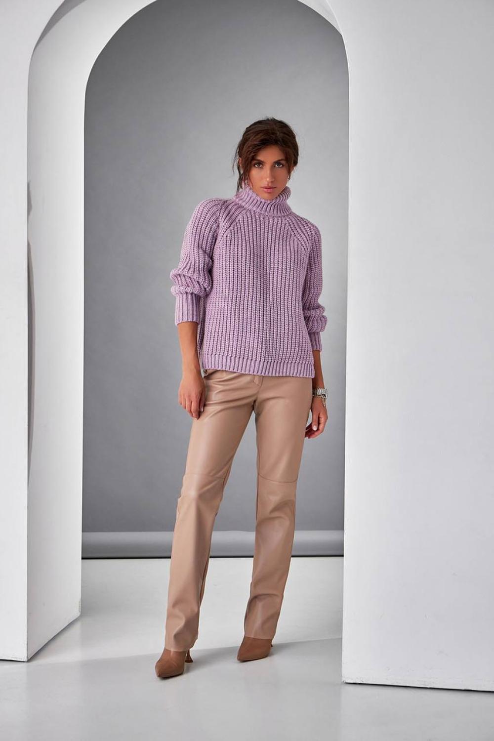 Women's warm purple jumper