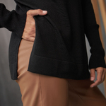 Jumper with slits black 2442 BELLISE
