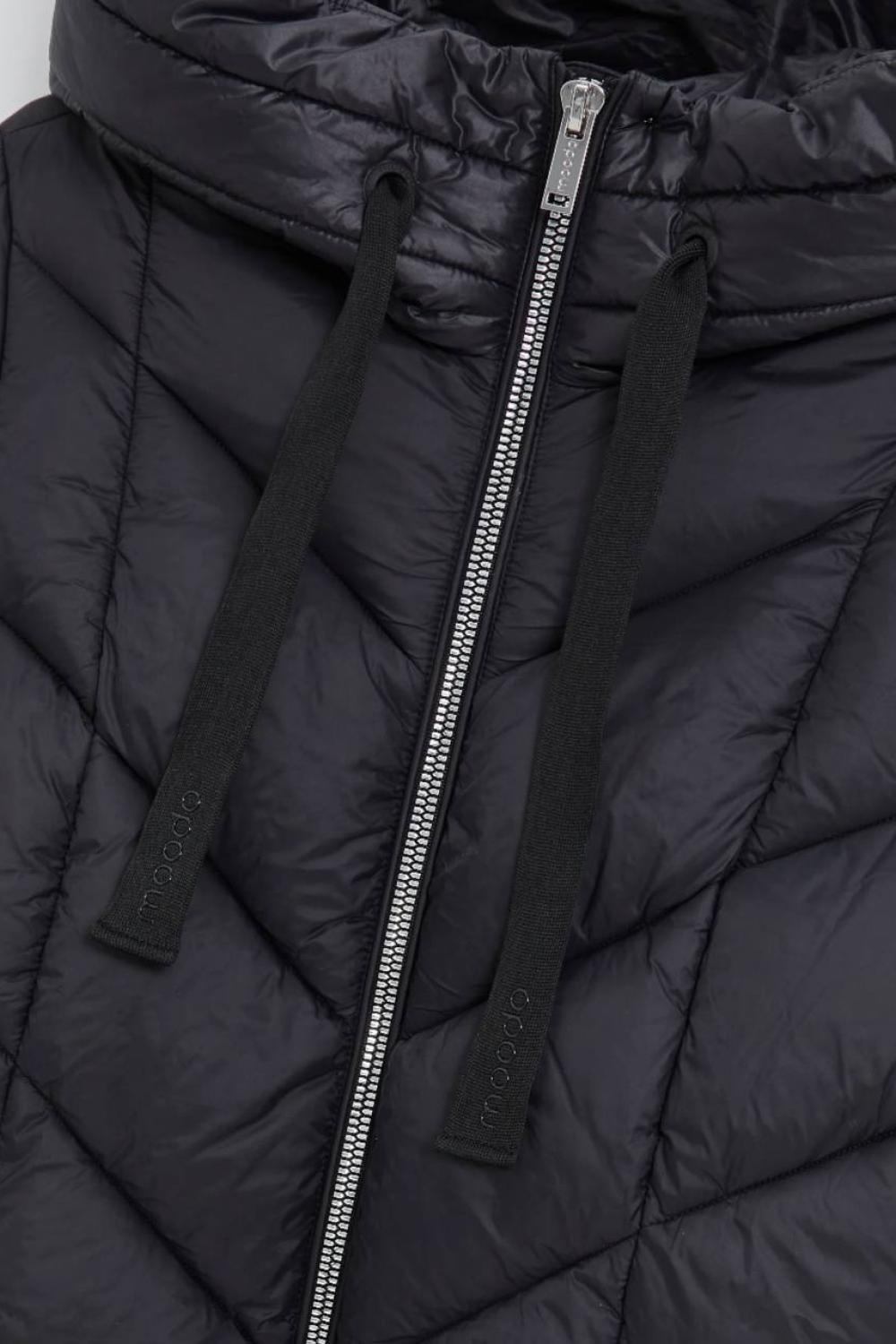 Women's black quilted jacket