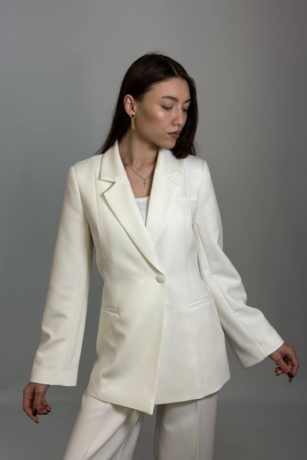 Women's white trouser suit HARDY