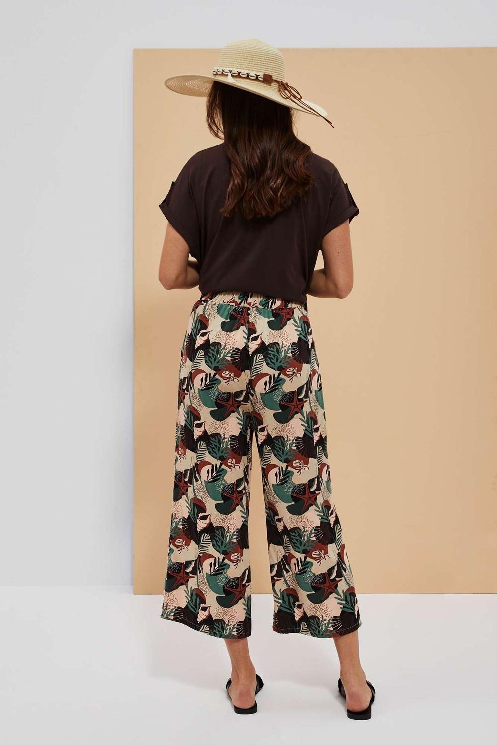 Штани вільного крою з принтом L-SP-4016 Moodo
