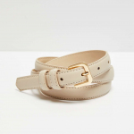 Beige eco-leather belt L-PA-4006 Moodo