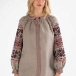 Women's embroidered linen shirt