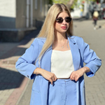 Штани блакитні палацо