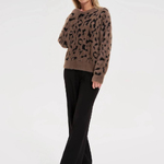 Brown sweater with leopard print Z-SW-4857-L-realiz