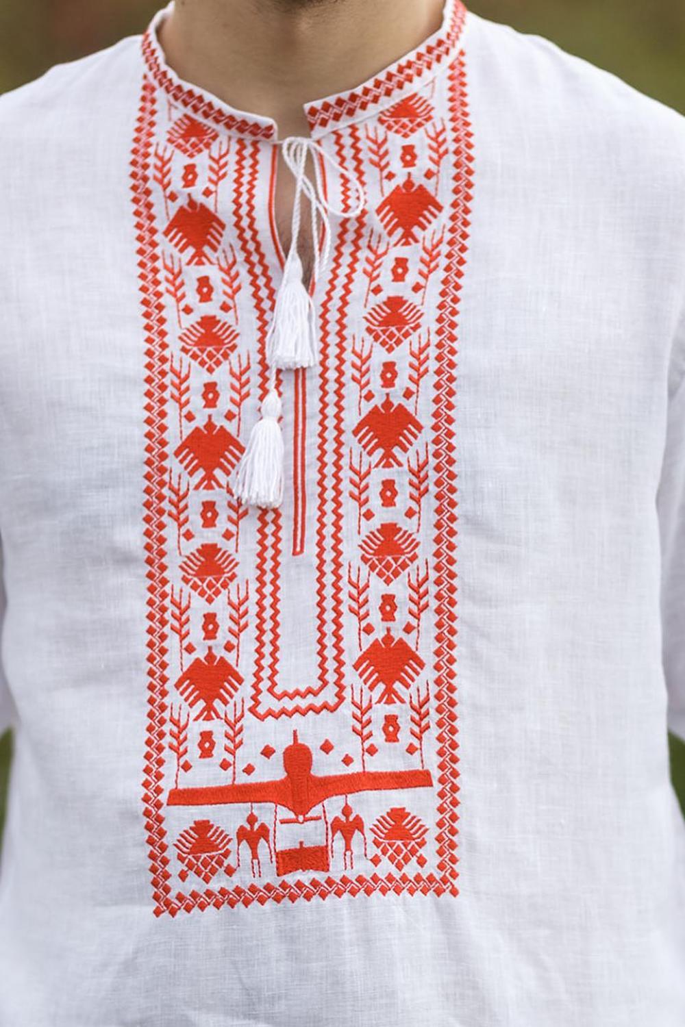 Bayraktar Piccolo embroidered shirt for men