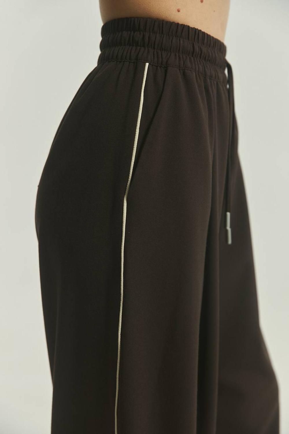 Wide pants with pleats