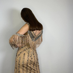 Short openwork dress with stones Faust couture 692