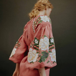 Women's  linen embroidered dress  EMBROIDERED GEM
