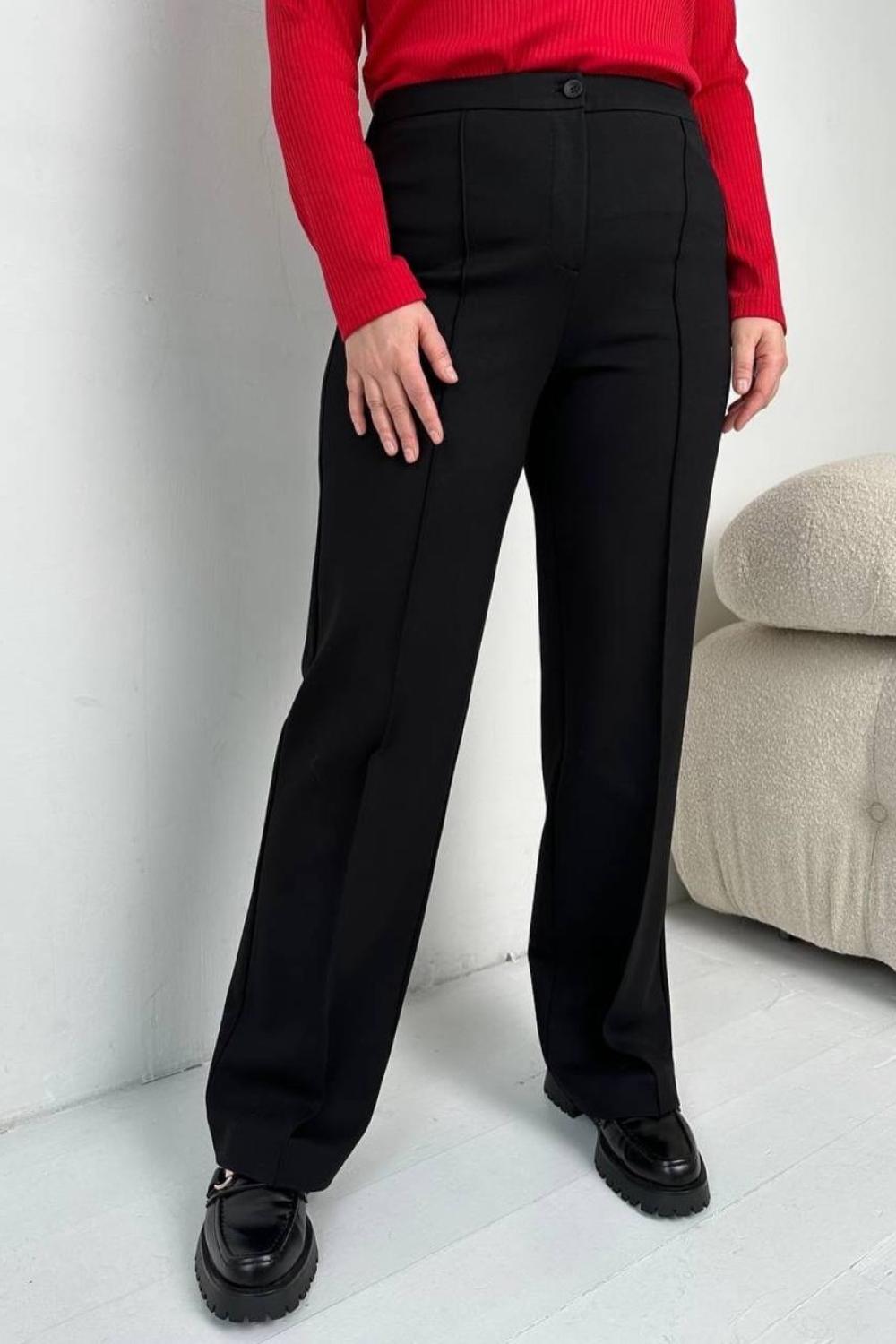Knitted insulated black pants