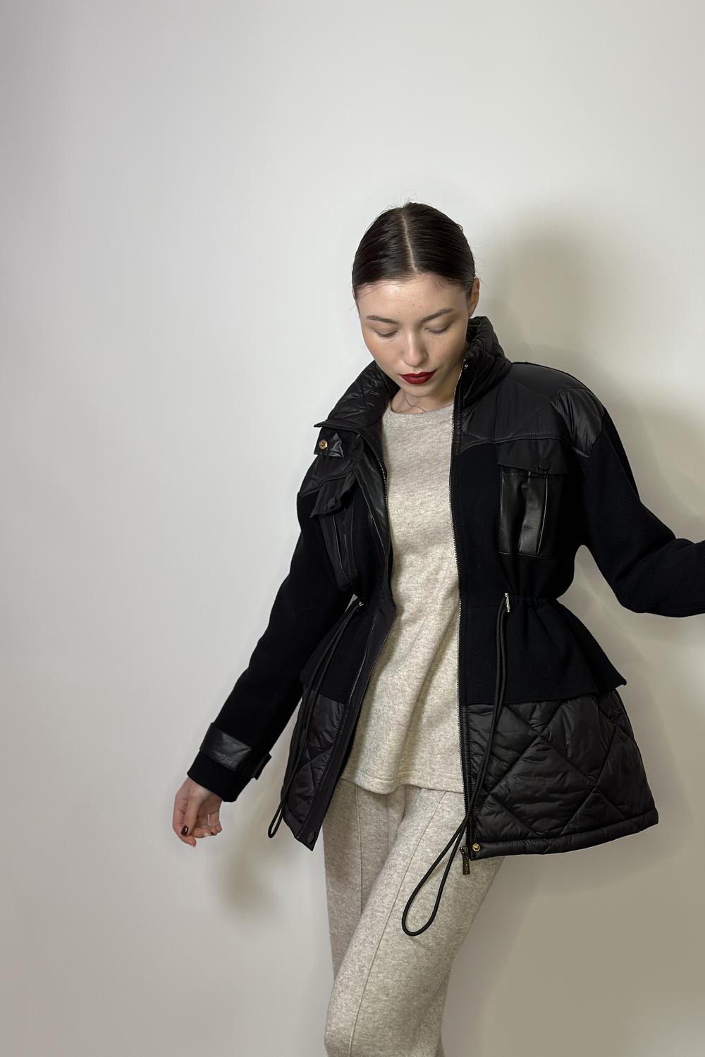 Куртка жіноча весняна чорна FW22-514 Marina V