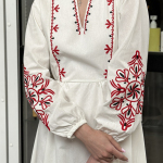 Milk embroidered dress with Rowan by-ESQ