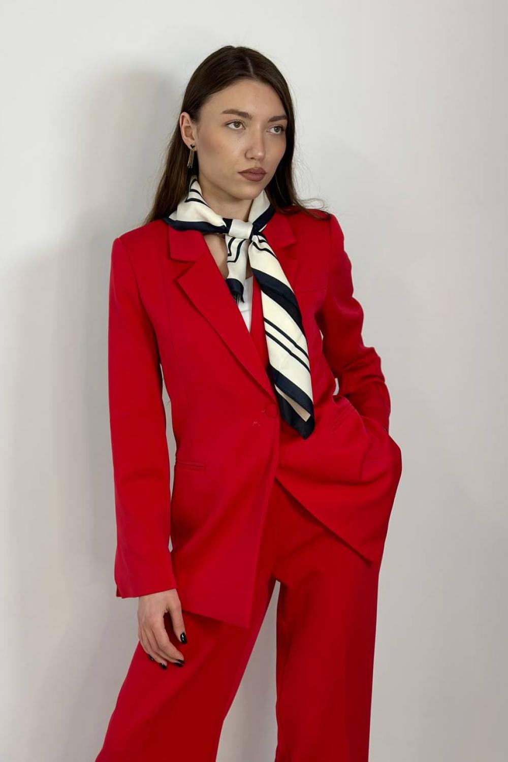 Women's red trouser suit HARDY