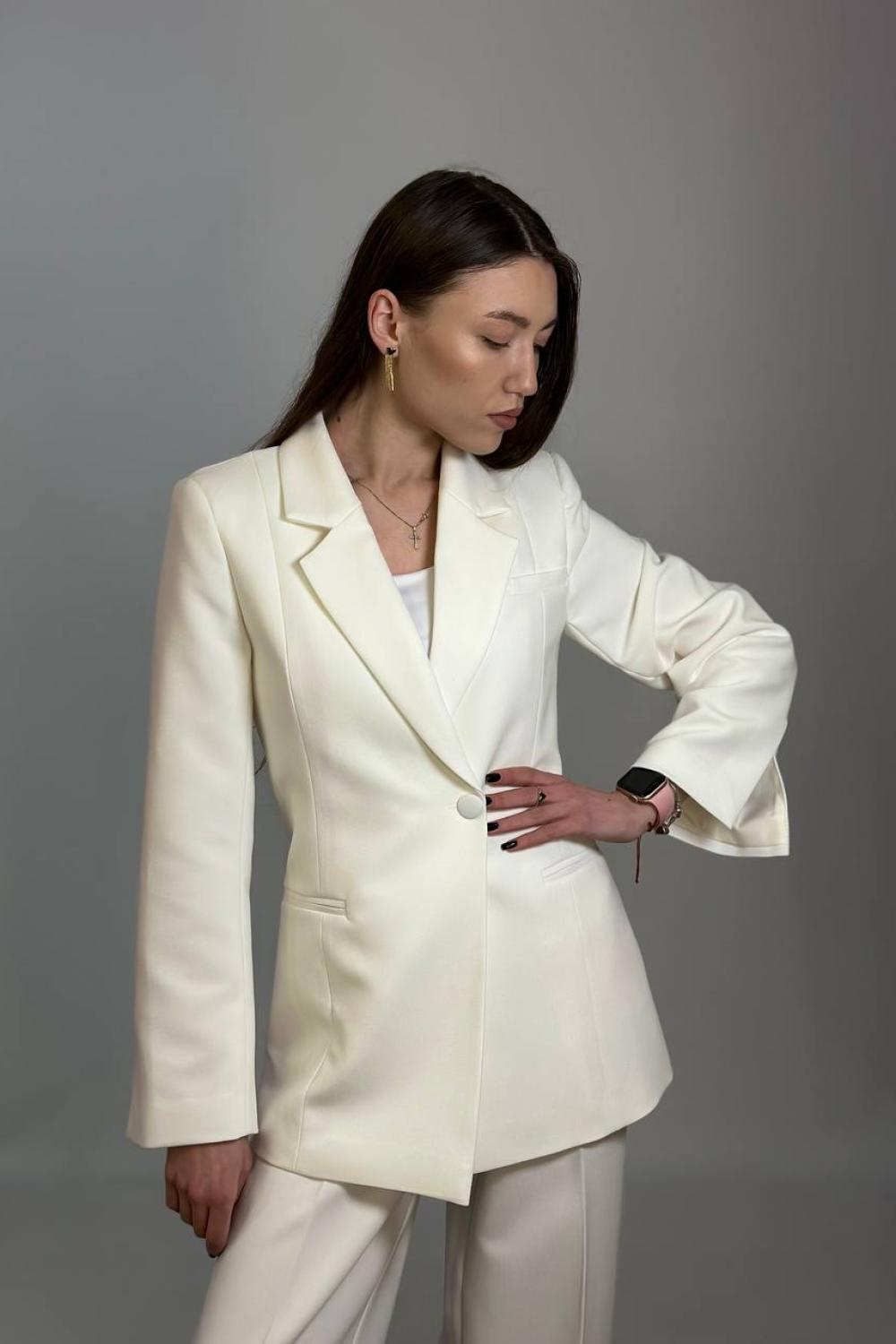 Women's white trouser suit HARDY