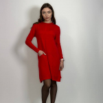 Dress knitted red PPT Style H-9116