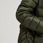 An olive  jacket