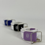 SOLMAR lavender-white textile belt