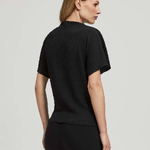 Knitted black T-shirt