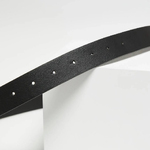 Black belt made of premium quality eco-leather