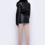 The eco-fur sheepskin coat