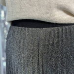 Pleated silver trousers-skirt with lining. Denmark