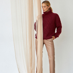 Women's sweater made of wool and mohair Bordeaux 2523 Bellise