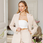 Костюм класичний кремовий 506_cream
