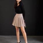 Tennis skirt beige M-259 VERONIKA