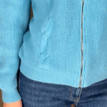 Blue hooded sweater FW22-301-K-Realiz