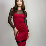 ARTJ silhouette suede dress