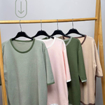 Olive knit T-shirt