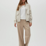 Beige felt jacket