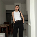 White T-shirt with black trim 78182_white